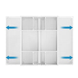Adjustable Desktop Drawer Organizer Expandable Basket with Dividers for Home White