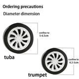 8Pcs Silicone Suitcases Wheel Protection Cover Luggage Accessories Black