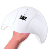 36W UV LED Nail Lamp with 3 Timer Settings for Home Use White