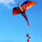 1.4m 3D Dragon Kite with 100m Flying Line for Outdoor Fun