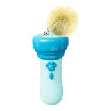 Retractable Cat Teaser Launcher Automatic with 2 Plush Balls for Cats Dogs Blue