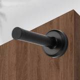 4 PCS No Drilling Door Stops Easy Installation with Strong Adhesive Tapes for Bottom Black
