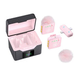 Mini Wireless Lavalier Microphone for iPhone Android with Noise Reduction Pink