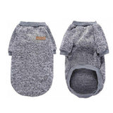 Pet Puppy Dog Cat Warm Winter Sweater Vest Knitted Coat Jacket for Small Dog Grey