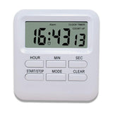 Digital Kitchen Timer with Large Display 99 Hour Countdown Count Up Timer with Retractable Stand for Cooking Classroom Workout White