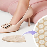 2 Pair of High Heel Comfort Pads Anti Slip Foot Cushion Women Heel Inserts Beige