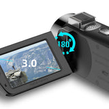 64MP 4K Video Camera with 28X Digital Zoom Night Vision Touchscreen Camera for Vlogging Live Streaming