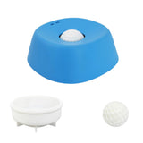 Dog Liquid Lick Bowl Slow Feeder with Rolling Ball for Wet Food and Liquid Blue