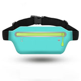 Sport Waist Bum Slim Belt Bag forJogging Running Hiking Zipper Fanny Pack Pouch Blue