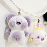 200CM Cotton Hanging Storage Chain For Stuffed Animals Storage with 20 Metal Clips White