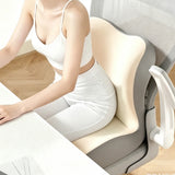Anti Slip Seat Cushion Ergonomic for Back and Butt Support Car Office Beige