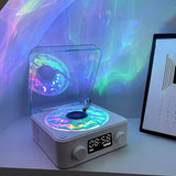 Wireless Waves Vinyl Player Mini Bluetooth Speaker Vinyl Record Player White