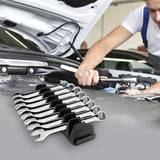 20-Tool Wrench Organizer Detachable Wrench Holder Rack Set for Tool Box Tool Drawer Storage Black