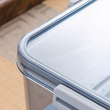 Transparent Bread Box with Timer Drainboard Lid Kitchen Storage Container for Food Large