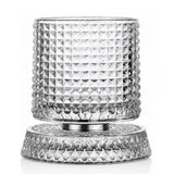 270ml Rotating Whiskey Glass Transparent Spinning Whiskey Tumbler for Home Bar Party Style 3