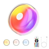 RGB Shower Light Rechargeable Waterproof 12 Colors with Remote Timer