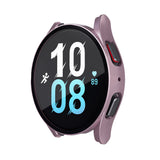 2Pcs Full Screen Protector Case Cover For Samsung Galaxy Watch 5 40mm Rose Gold and Silver