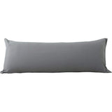 Cotton Long Soft Breathable Protector Cover Pillowcases Grey