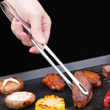 6 Pcs Long Handle Food Tongs Stainless Steel Grill Tweezers