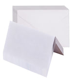 20 Sets Blank Cards with Self Seal Envelopes for Greetings White