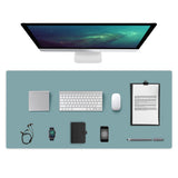 Dual-Sided Leather Desk Pad and Mouse Mat for Office Home Style 2