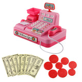 Educational Toy Cash Register with Calculator and Scanner Pink