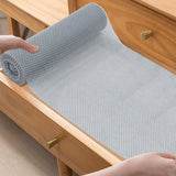 Non-Adhesive Drawer and Shelf Liner for Cabinets Gray
