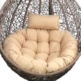 Hanging Egg Chair Cushion Seat Pad for Swing Chair Patio Furniture Khaki
