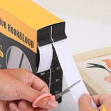 30Ft x 1 Inch Heavy Duty Hook and Loop Tape with Adhesive White