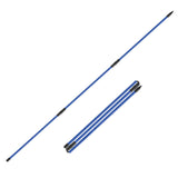 Collapsible 3-Section Golf Alignment Stick Golf Training Aid for Aiming Putting Swing Trainer Blue