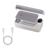 900ml Electric Heated Lunch Box Stainless Steel for Work School Grey