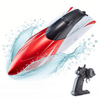 2.4GHz RC Speed Boat Toy – Remote Control Racing Yacht for Pools & Lakes Red
