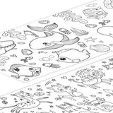 4PCS Large Coloring Paper Scroll Rolls Drawing Set 30x300cm for Little Ones