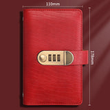 Savings Challenge Book 100 Envelopes with 3 Digit Combination Lock Red