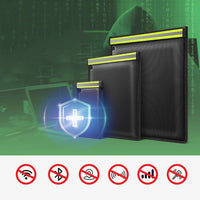 3Pcs Set Anti-Tracking Faraday Bags Anti-Theft Fireproof Bags with Reflective Strips