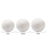 6 PCS Reusable Wool Dryer Balls for Softer Laundry and Reduced Static
