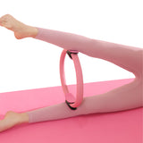 Pilates Ring Resistance Training Tool Yoga Exercise Magic Circle Grip Pink