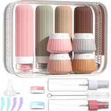 18PCS Leak Proof Silicone Travel Bottles Toiletry Set Style 2