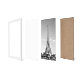 Photo Frame with Stand and Wall Mount for Home Decor White