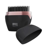 Mini Hair Straightener Rechargeable Portable Hair Straightener Brush Black