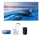 Mini Portable Projector with WiFi Screen Mirroring and Adjustable 240 Degree Projection