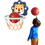 Adjustable Indoor Basketball Hoop Mini Basketball Set Blue
