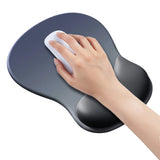 Ergonomic Wrist Rest Mouse Pad for Office Home Gaming Use Blue