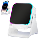 Bluetooth Speaker Phone Stand with Rotating Holder and Induction Playback White