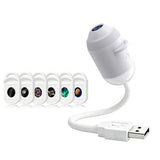 2-in-1 Galaxy Projector Night Light Touch Control USB Star Projector Lamp with 6 Replacement Films for Car Bedroom