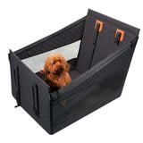 Pet Seat for Small Medium Dogs Pet Car Auto Cover with Mesh Windows Rear Seat Dog Carrier Black