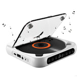 Portable Bluetooth CD Player Wireless or Wired Music Player for Travel Home Office White
