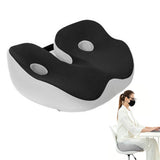 Ergonomic Seat Cushion Multipurpose Memory Foam Seat Pad Black