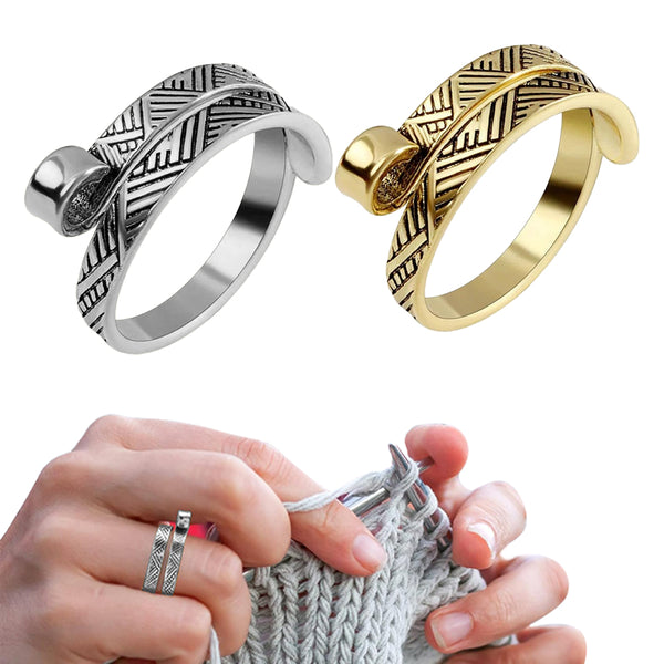 Adjustable Opening Ring Knitting Needlework Loop Ring Open Yarn Guide Ring Style 3