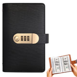 Savings Challenge Book 100 Envelopes with 3 Digit Combination Lock Black